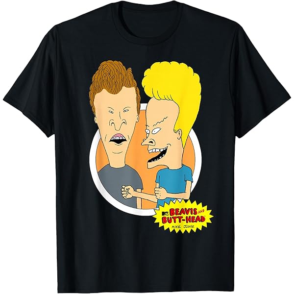 Amazon.com: Beavis and Butt-Head Big Heads Logo T-Shirt : Clothing